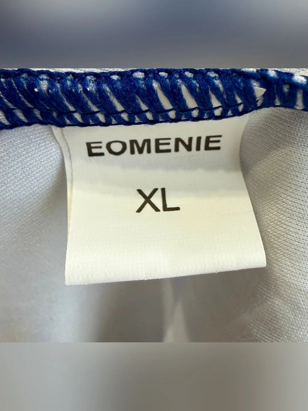 Eomenie Floral Tankini Swimsuit Set Navy White XL